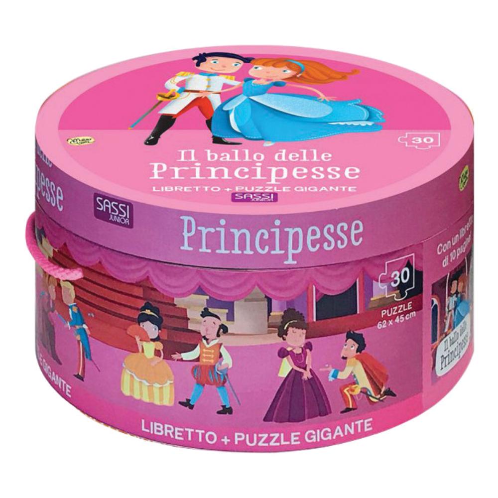 Il ballo delle principesse - libro, puzzle e scatola tonda