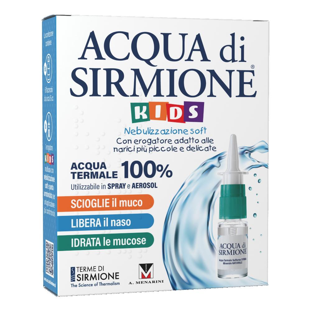 ACQUA DI SIRMIONE KIDS NEBULIZZAZIONE SOFT ACQUA TERMALE 100% 6 FLACONCINI PLURIDOSE DA 15 ML